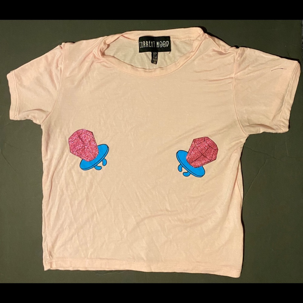 Dolls Kill Kandi Proposal Crop Tee